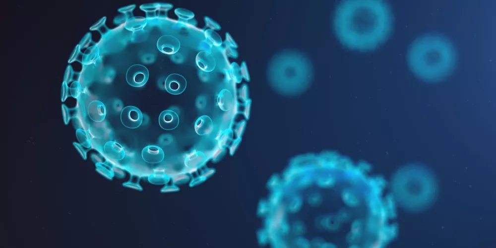 3D illustration abstract virus